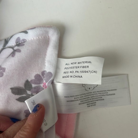 Koala Baby Gray Pink Elephant Lovey Security Blanket - Picture 3 of 6